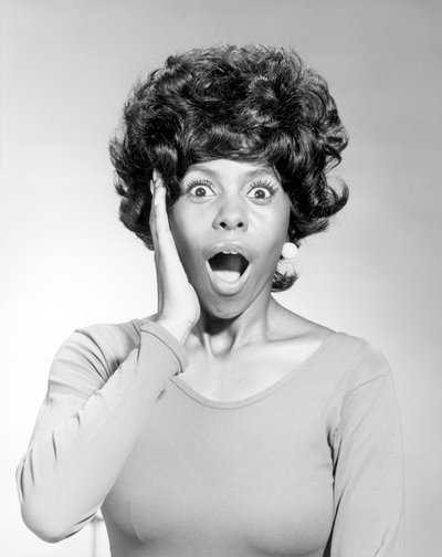 Portrait of Woman with Surprised Expression by Unbekannt Unbekannt